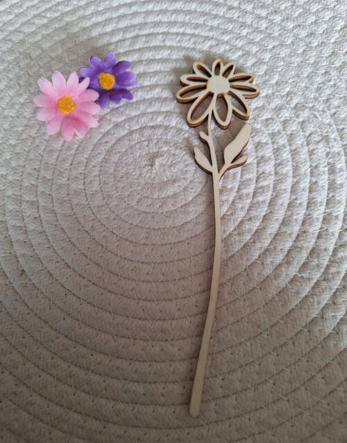 Houten bloem 1