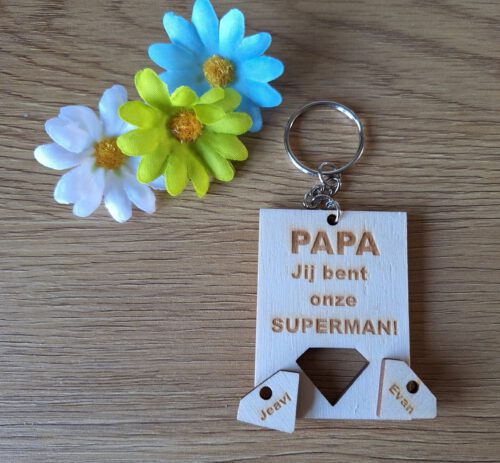 Sleutelhanger papa superman