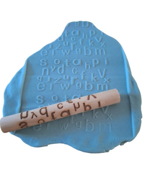 Houten kleiroller blokletters